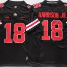 Ohio State Buckeyes #18 Harrinson jr BlackRed Stitched Jersey