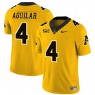 Men's Joey Aguilar Jersey #4 Appalachian State Mountaineers College Yellow