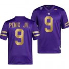 Men's Washington Huskies Michael Penix Jr Jersey #9 College Premier Purple