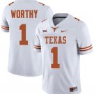 Men's Texas Longhorns #1 Xavier Worthy College Football Jersey