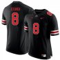 Men's Ohio State Buckeyes #8 cade stover Blackout Jersey