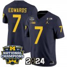 Men's Donovan Edwards Jersey #7 Michigan Wolverines 2024