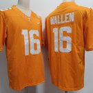 Men Tennessee Volunteers 16 Morgan Wallen Orange Jersey