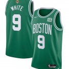 Men's #9 Derrick White Kelly Green 2024 Finals Icon Edition