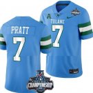 Men's Michael Pratt Jersey #7 Tulane Green Wave ACC Football Championship