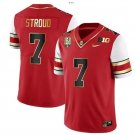 Ohio State Buckeyes #7 CJ Stroud Red Stitched Football Jersey