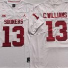 Oklahoma Sooners #13 C.WILLIAMS White Stitched College Football