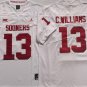 Oklahoma Sooners #13 C.WILLIAMS White Stitched College Football