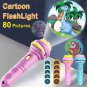10 Cards Cartoon Projection Flashlight Patterns Creative Children Toy Baby Bedtime, Blue