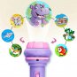 10 Cards Cartoon Projection Flashlight Patterns Creative Children Toy Baby Bedtime, Blue