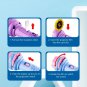 10 Cards Cartoon Projection Flashlight Patterns Creative Children Toy Baby Bedtime, Purple