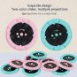 10 Cards Cartoon Projection Flashlight Patterns Creative Children Toy Baby Bedtime, Purple