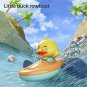 1 Pc Little Yellow Duck Kayak Toy Swimming Pool Bathroom Toy, Red