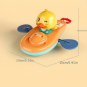 1 Pc Little Yellow Duck Kayak Toy Swimming Pool Bathroom Toy, Red