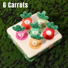 6 Carrots Baby Toy Toddler Fine Motor Skills Training Color Learning Educational