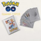 10PCS Pokemon Card Spanish Silver Vmax GX Color Energy Collection Battle Trainer Toy Gift