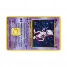 Pokemon Anime Bank Credit Card Stickers Waterproof Scratch Resistant, Mewtwo