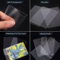 200 PCS Transparent Playing Card Cover Clear Protector Sleeve Pokemon Game Gifts