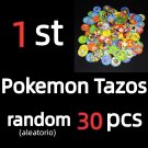 30pcs 1st EditionAsh Ketchum Tazos Pokemon Starter Collection Card Toy Cheetos Chipitaps