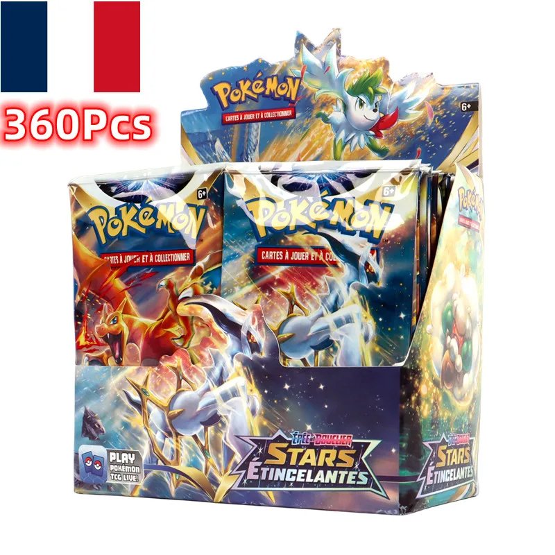 360 PCS Brilliant Stars French Pokémon TCG Cards 36 Pack Box Toy Children Gift