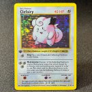 Pokemon Anime Card Clefairy High Quality Replicated 1996 1st Edition Game Collection