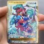 Pokemon Metal Super Water Arrow Turtle Super Card Golden English Anime Collection Toy