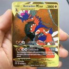 Pokemon Metal KORAIDON VSTAR 3800 Super Card Golden English Anime Collection Toy