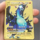 Pokemon Metal Charizard Vmax 550 Super Card Golden English Anime Collection Toy