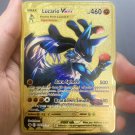Pokemon Metal Lucario Vmax 4600 Points Super Card Golden English Anime Collection Toy