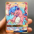 Pokemon Metal Charizard GX 190 Super Card Golden English Anime Collection Toy