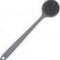 Back Scrubber for Shower Soft Silicone Bath Body Brush with Long Handle, Gray