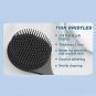 Back Scrubber for Shower Soft Silicone Bath Body Brush with Long Handle, Gray