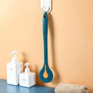 Long Handle Bath Brush Soft Bristles Exfoliating Massage Back Scrubber, Nordic Blue