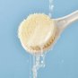 Long Handle Bath Brush Soft Bristles Exfoliating Massage Back Scrubber, Simple White