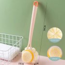 Long Handle Bath Brush Exfoliating Massage Shower Scrubber Dual-Purpose, Pink