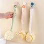 Long Handle Bath Brush Exfoliating Massage Shower Scrubber Dual-Purpose, White