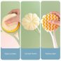 Long Handle Bath Brush Exfoliating Massage Shower Scrubber Dual-Purpose, Green
