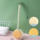 Long Handle Bathroom Brush Exfoliating Massage Shower Scrubber Dual-Purpose, Green
