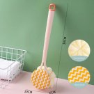 Long Handle Bathroom Brush Exfoliating Massage Shower Scrubber Dual-Purpose, Pink
