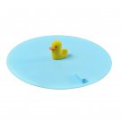 Cartoon Deodorant Sink Drain Cover Anti-Clog Strainer for Kitchen Bathroom, Blue Duck