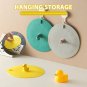 Cartoon Deodorant Sink Drain Cover Anti-Clog Strainer for Kitchen Bathroom, Blue Duck