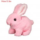 Cute Electric Rabbit Plush Toy Walks, Wiggles Ears Wags Tail, Pink