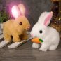 Cute Electric Rabbit Plush Toy Walks, Wiggles Ears Wags Tail, Pink