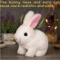 Cute Electric Rabbit Plush Toy Walks, Wiggles Ears Wags Tail, Yellow-Light