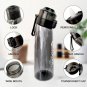Flavored Water Bottle 650ml Sports Air Up 7 Flavour Fruit Pods for Camping Fitness, Pink