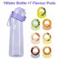 Flavored Water Bottle 650ml Sports Air Up 7 Flavour Fruit Pods for Camping Fitness, Purple