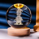 Pokemon Crystal Glass Ball 3D Night Figure 6CM Natural Light USB Plug Gift, Cold White
