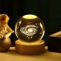 Pokemon Crystal Glass Ball 3D Night Figure 6CM Natural Light USB Plug Gift, Dark Green