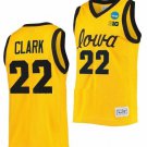 Caitlin Clark Jersey Iowa Hawkeyes Basketball 2023 NCAA March Madness Gold #22