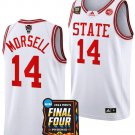 Casey Morsell Jersey #14 NC State Wolfpack NCAA March Madness Final Four White